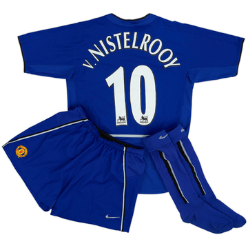 2002-03 Manchester United Full Third Kit V.Nistelrooy #10 - 8/10 - (XL.Boys)