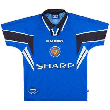 1996-98 Manchester United Third Shirt - 8/10 - (L.Boys)