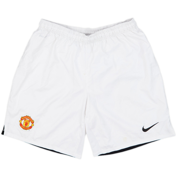 2013-14 Manchester United Home Shorts - 7/10 - (XL)