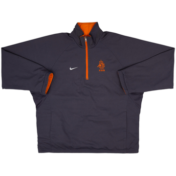 2000-01 Netherlands Nike Reversible 1/4 Zip Track Jacket - 9/10 - (M)
