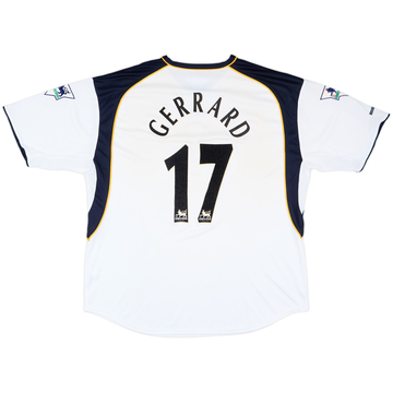 2001-03 Liverpool Away Shirt Gerrard #17 - 5/10 - (XXL)