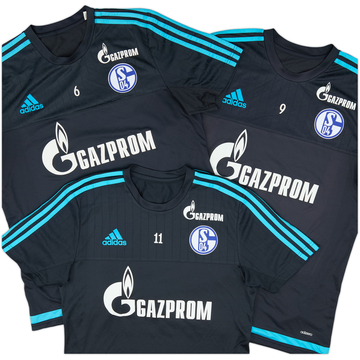 2015-16 Schalke Player Issue adidas Training Shirt - 9/10 - (M)