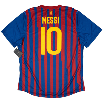 2011-12 Barcelona Home Player Issue Shirt Messi #10 (XXL)