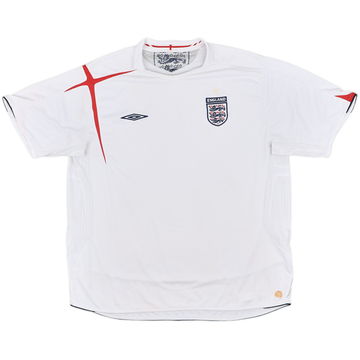 2005-07 England Home Shirt - 5/10 - (XXL)