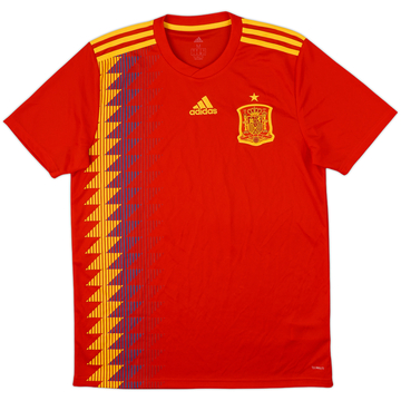 2018-19 Spain Home Shirt - 10/10 - (L)