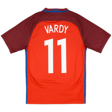 2016-17 England Away Shirt Vardy #11 - 7/10 - (S)