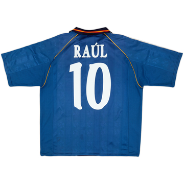 1999-00 Spain Away Shirt Raul #10 - 8/10 - (XL)