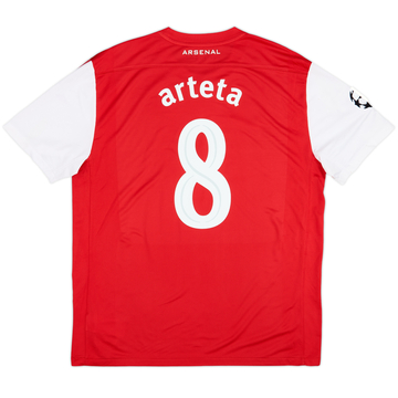 2011-12 Arsenal Home Shirt Arteta #8 - 6/10 - (XL)