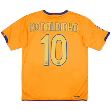 2006-08 Barcelona Away Shirt Ronaldinho #10 - 9/10 - (M)