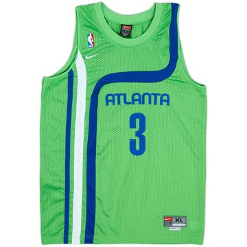1974 Atlanta Hawks Abdur-Rahim #3 Nike Rewind Swingman Alternate Jersey - 8/10 - (XL.Boys)