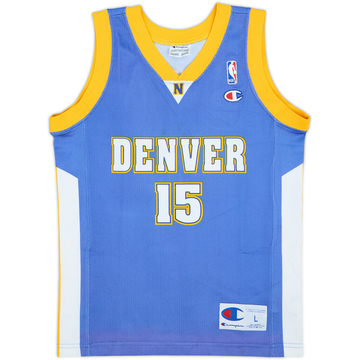 2003-10 Denver Nuggets Anthony #15 Champion Away Jersey - 6/10 - (L.Boys)