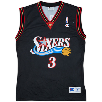 2000-06 Philadelphia 76ers Iverson #3 Champion Away Jersey - 5/10 - (M)