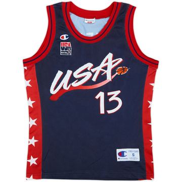 1996-99 USA O'Neal #13 Champion Away Jersey - 8/10 - (S)