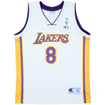2002-06 LA Lakers Bryant #8 Champion Alternate Jersey - 7/10 - (XL.Boys)