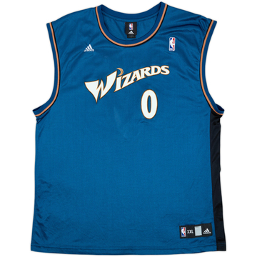 Camiseta de visitante adidas del Washington Wizards 2006-07 de Arenas #0 - 8/10 - (XXL)