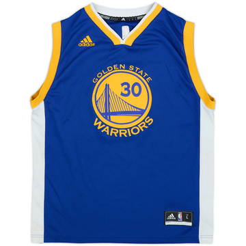 2014-17 Golden State Warriors Curry #30 adidas Away Jersey - 6/10 - (L.Boys)