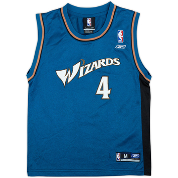 Camiseta Reebok de visitante del Washington Wizards 2004-06 Jamison #4 - 6/10 - (M. Niños)