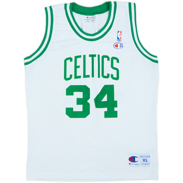 Camiseta Champion de local del Boston Celtics Pierce #34 1998-06 - 7/10 - (XL.Niños)