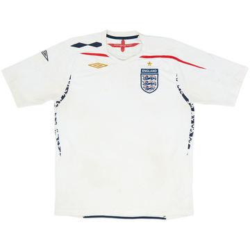 2007-09 England Home Shirt - 4/10 - (L)