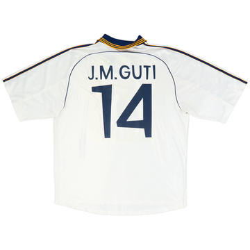 1998-00 Real Madrid Home Shirt J.M.Guti #14 - 8/10 - (XL)