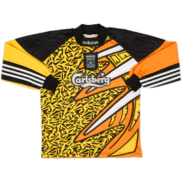 1995-96 Liverpool GK Shirt - 7/10 - (L.Boys)