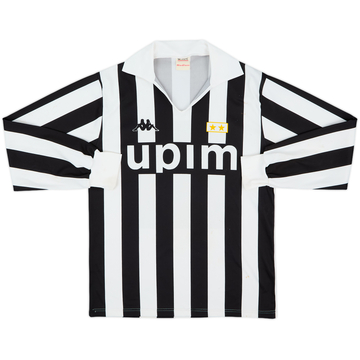 1989-90 Juventus Basic Home L/S Shirt #11 - 6/10 - (M)