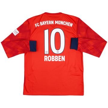 2018-19 Bayern Munich Home L/S Shirt Robben #10 (M)