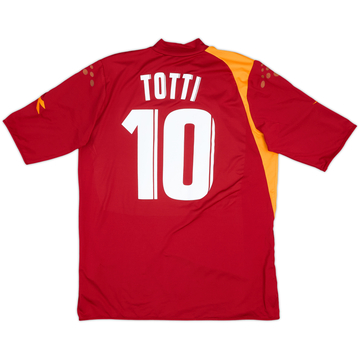 2005-06 Roma Home Shirt Totti #10 - 9/10 - (L)
