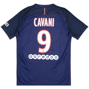 2016-17 Paris Saint-Germain Authentic Home Shirt Cavani #9 - 10/10 - (M)