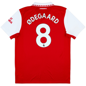 2022-23 Arsenal Home Shirt Odegaard #8 - 6/10 - (L)