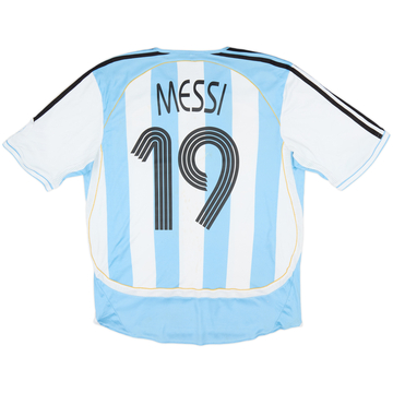2005-07 Argentina Home Shirt Messi #19 - 5/10 - (M)