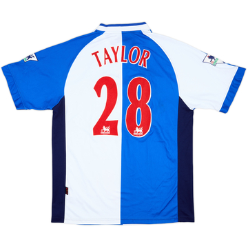2000-02 Blackburn Rovers Match Issue Home Shirt Taylor #28