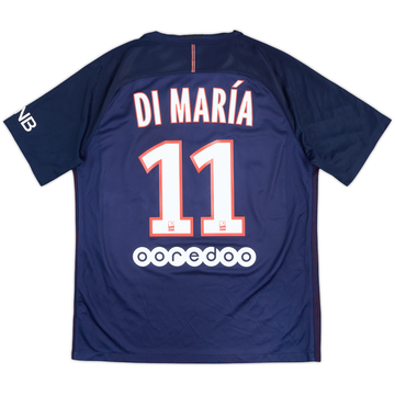 2016-17 Paris Saint-Germain Home Shirt DiMaria #11 - 7/10 - (L)