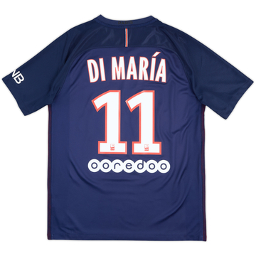 2016-17 Paris Saint-Germain Home Shirt DiMaria #11 - 8/10 - (M)