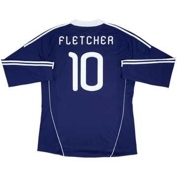 2010-11 Scotland Home L/S Shirt Fletcher #10 - 8/10 - (3XL)