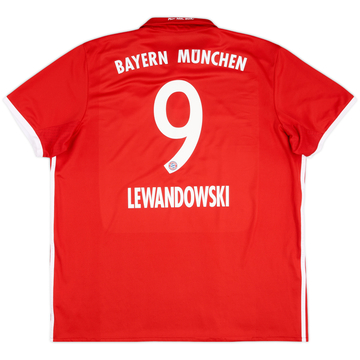 2016-17 Bayern Munich Home Shirt Lewandowski #9 - 6/10 - (XXL)