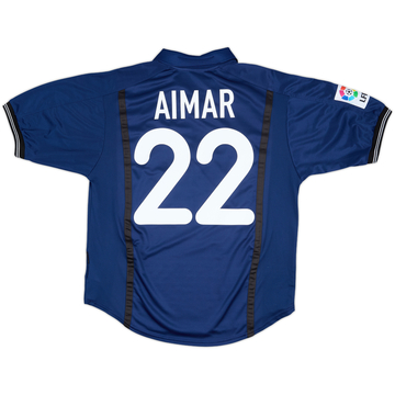 2000-01 Valencia Away Shirt Aimar #22 - 8/10 - (M)
