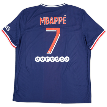 2020-21 Paris Saint-Germain Authentic Home Shirt Mbappe #7 - 10/10 - (XL)