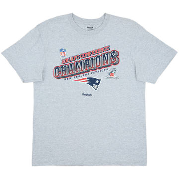 Camiseta Reebok de los New England Patriots Campeones de la Conferencia AFC 2011 - 9/10 - (XL)