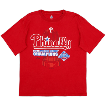 2008 Philadelphia Phillies World Series Champions Majestic Tee - 6/10 - (M)