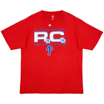 2010 Philadelphia Phillies Majestic Graphic Tee - 3/10 - (XL)