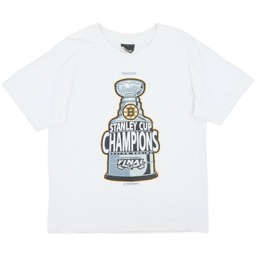 2011 Boston Bruins Stanley Cup Champions Reebok Tee - 8/10 - (L.Boys)