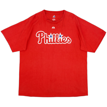 2009 Philadelphia Phillies Utley #26 Majestic Tee - 5/10 - (XL)