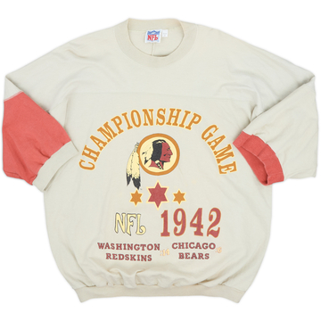 1980s Sudadera de manga 3/4 del Partido de Campeonato de los Washington Redskins NFL - 7/10 - (S)