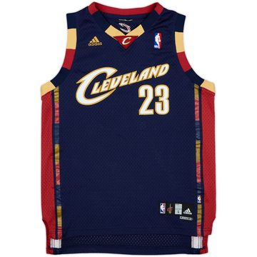 2006-10 Camiseta alterna adidas Swingman de los Cleveland Cavaliers de James #23 - 8/10 - (Niños L)