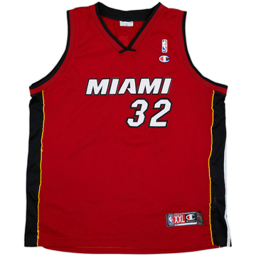 2004-07 Miami Heat O'Neal #32 Champion Authentic Alternate Jersey - 4/10 - (XXL)