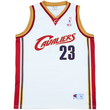 2003-10 Cleveland Cavaliers James #23 Champion Home Jersey - 7/10 - (XL)