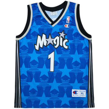 2000-03 Orlando Magic McGrady #1 Champion Away Jersey - 9/10 - (XL.Boys)