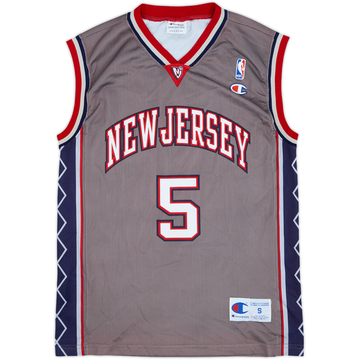 2001-05 New Jersey Nets Kidd #5 Champion Alternate Jersey - 9/10 - (S)