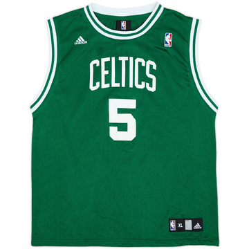 2007-10 Boston Celtics Garnett #5 adidas Away Jersey - 8/10 - (XL.Boys)
